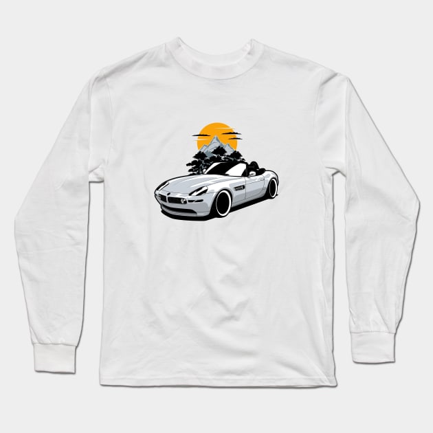 Silver Z8 E52 Classic Cabrio Long Sleeve T-Shirt by KaroCars